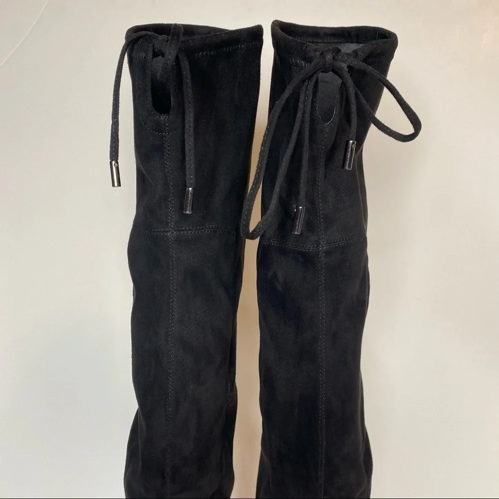 Marc Fisher Yuna Over The Knee Faux Suede Black Boot 6M
